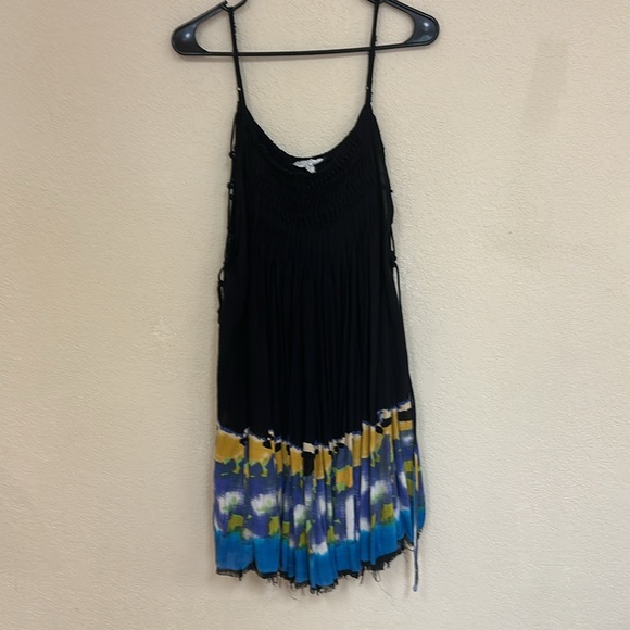 Free People One womans boho tie-dye baby doll mini dress size s - Picture 3 of 6